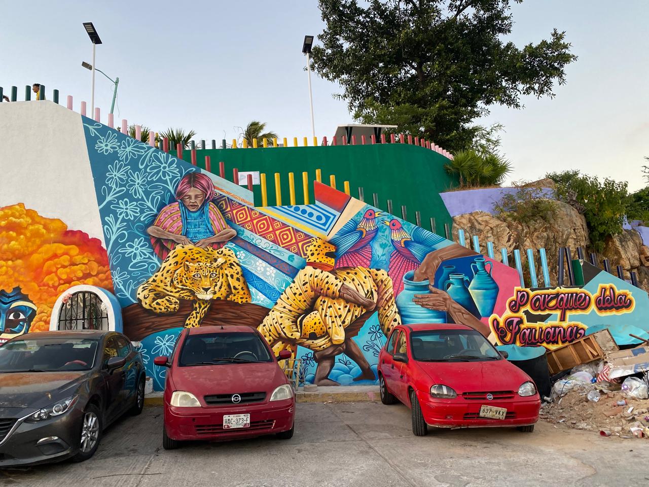 MURAL CANCHA PARQUE DE LA IGUANA