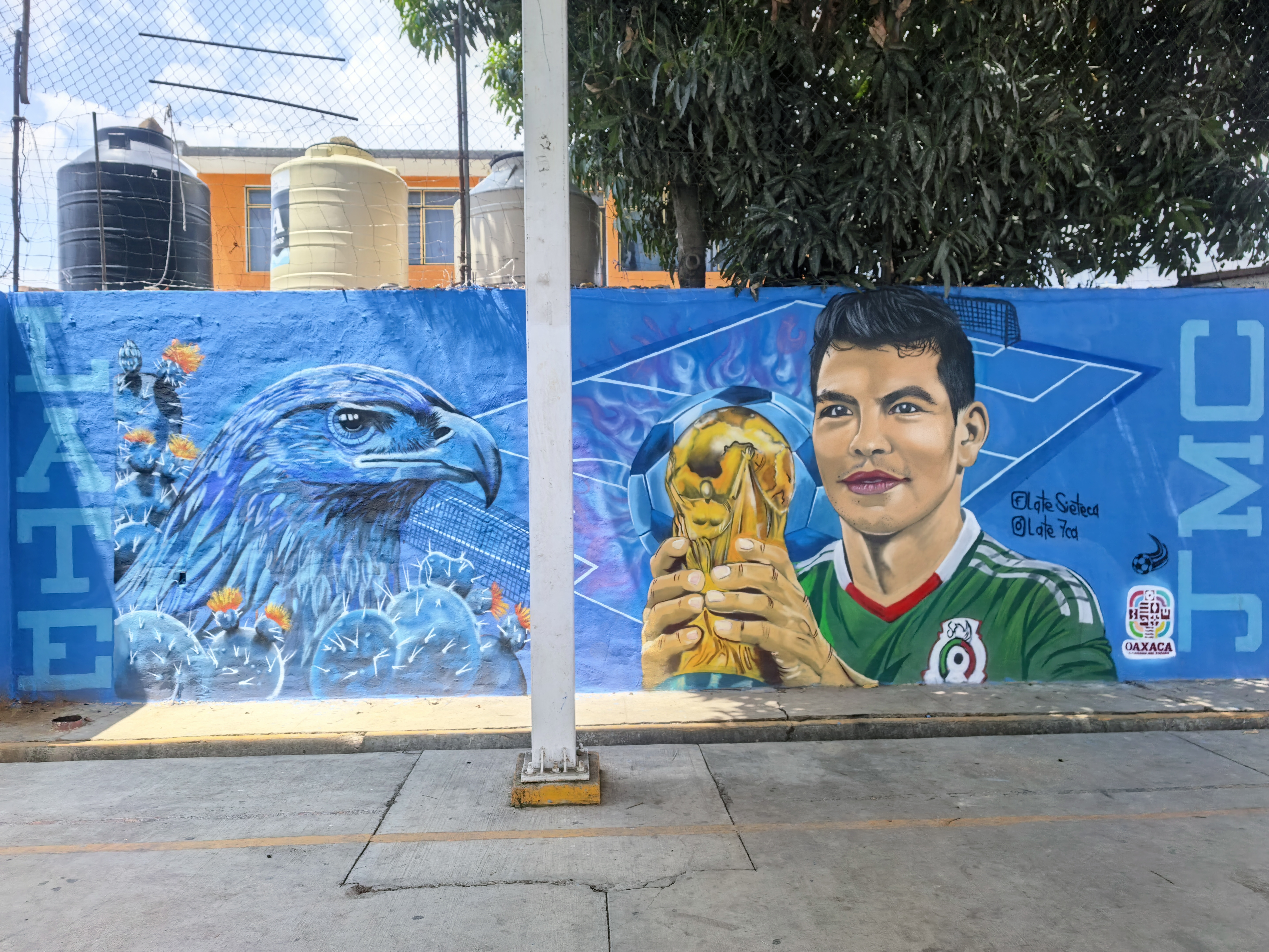 MURAL EN CANCHA DE LA AGENCIA DONAJÍ