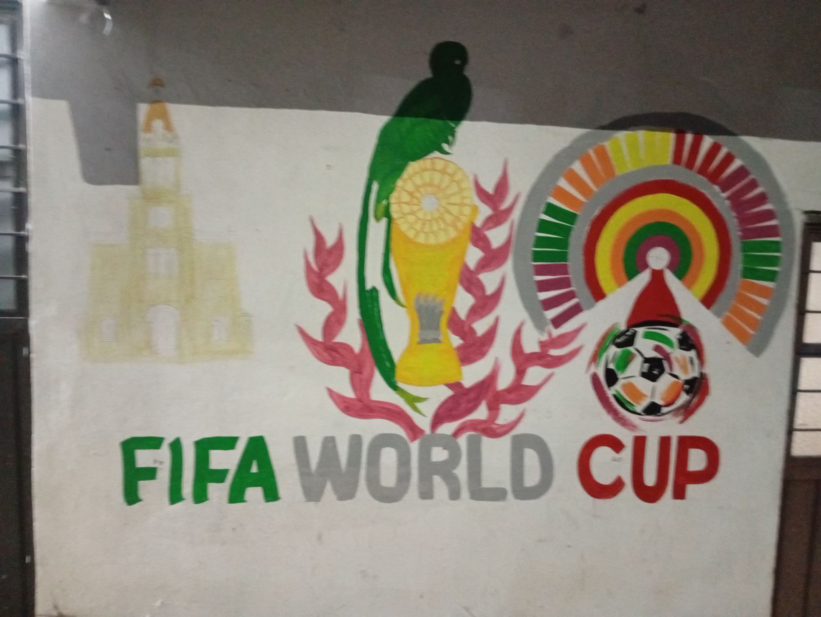 MURAL EN CANCHAS DE FÚTBOL EL DOMO