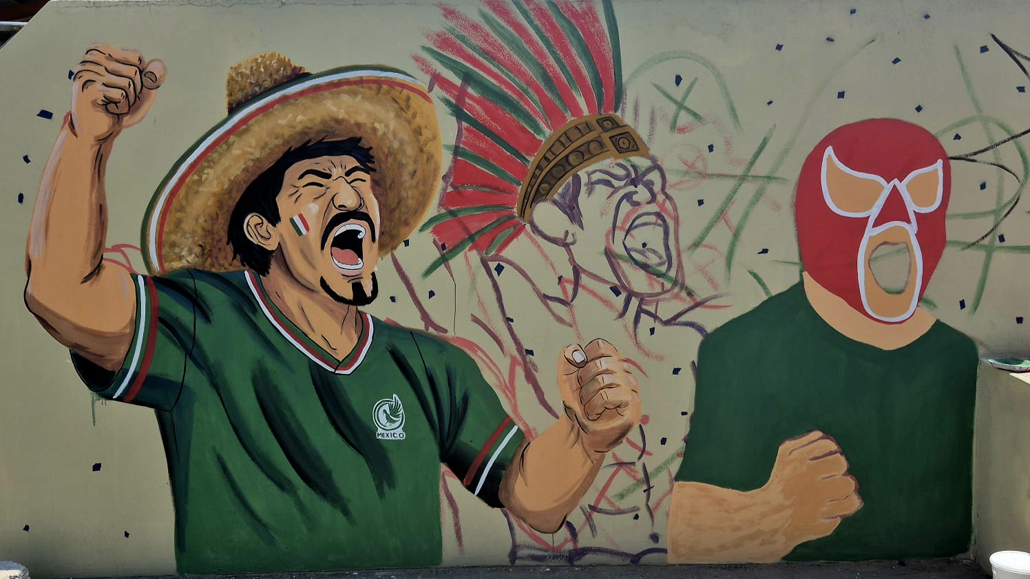 MURAL EN UNIDAD DEPORTIVA EL SECO