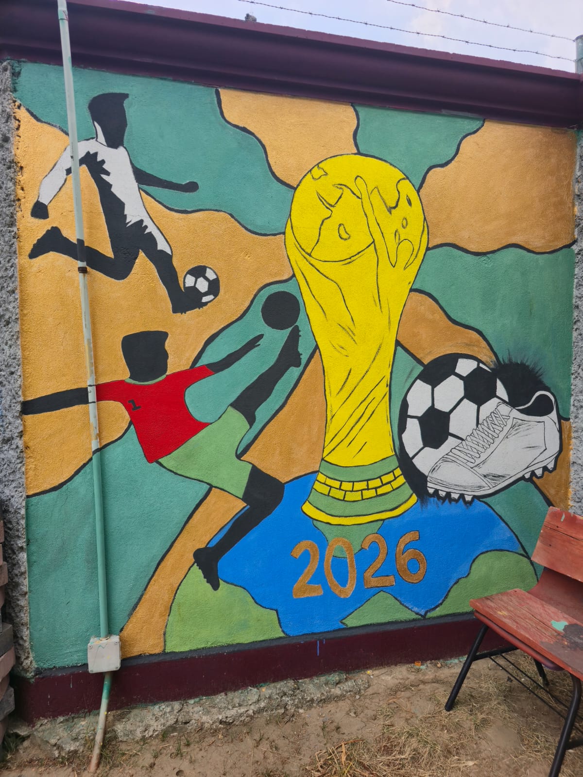 MURAL EN UNIDAD DEPORTIVA 22 DE MAYO