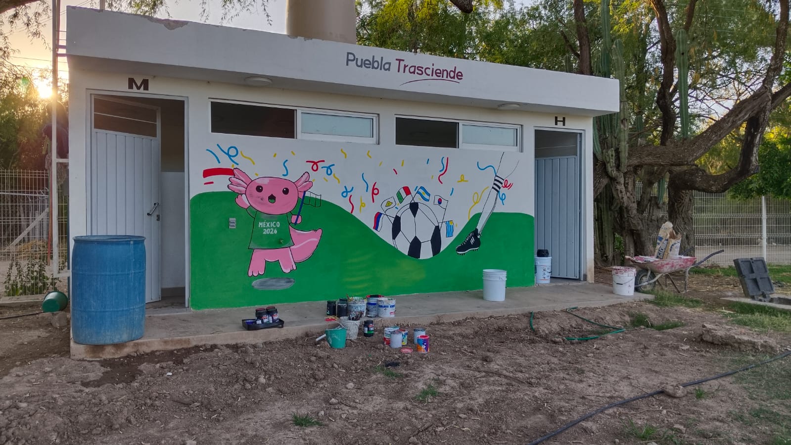 MURAL EN UNIDAD DEPORTIVA SAN PEDRO