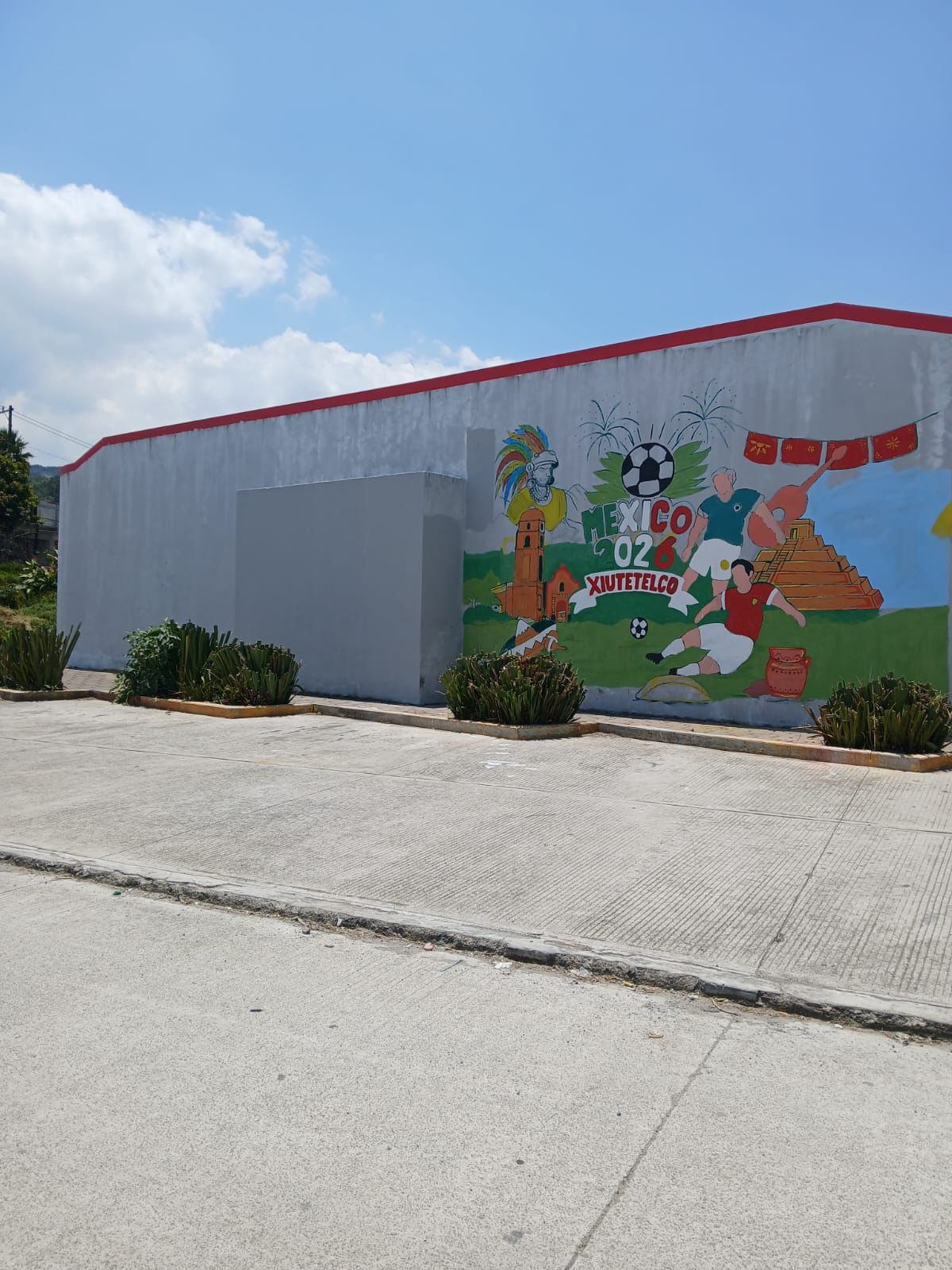 MURAL EN ESTADIO MUNICIPAL XIUTETELCO