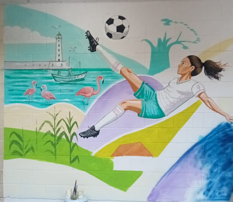 MURAL UNIDAD DEPORTIVA LA INALÁMBRICA
