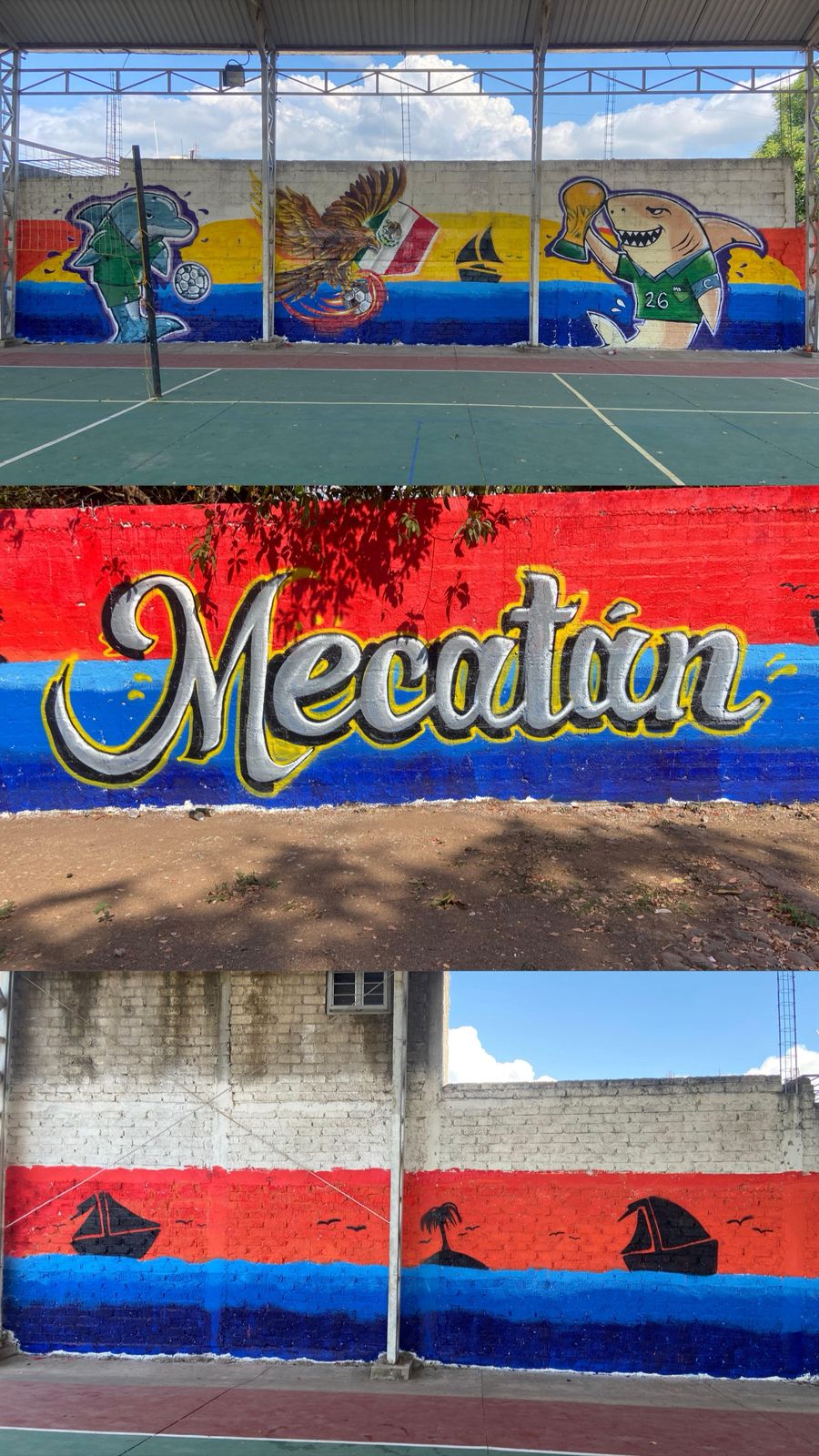 MURAL EN LA LOCALIDAD MECATÁN