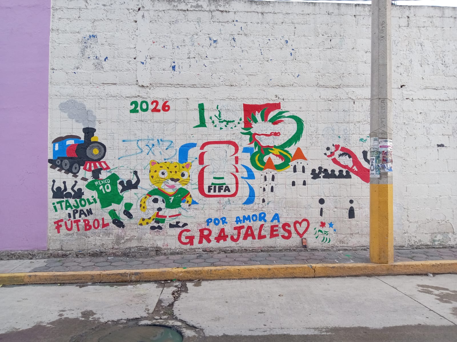 MURAL EN CAMPO DEPORTIVO ATENCO