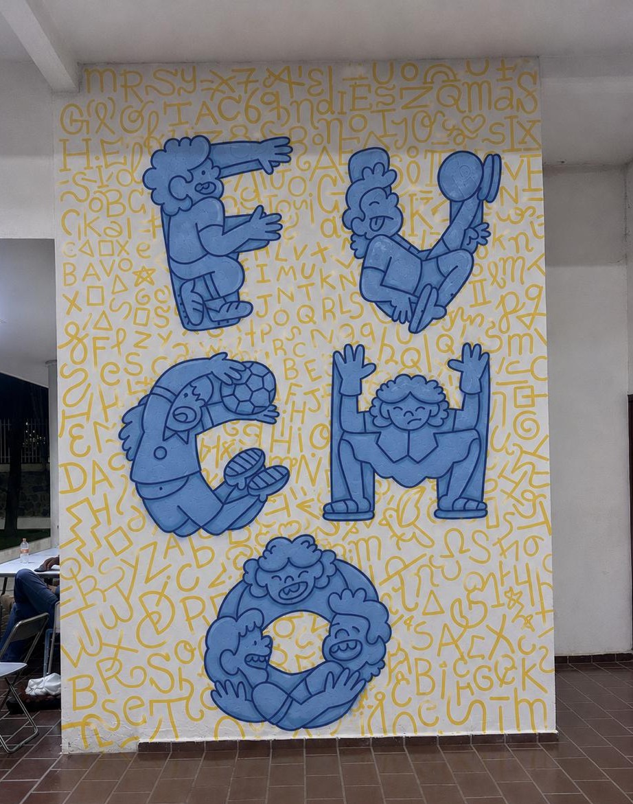 MURAL EN UNIDAD DEPORTIVA INFANTIL