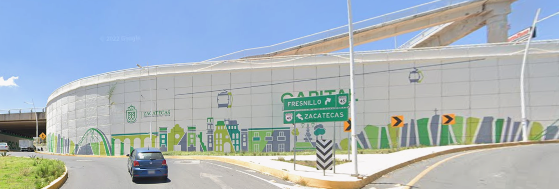 MURAL GLORIETA GALERÍAS BAJO PUENTE CARR. FED. 45