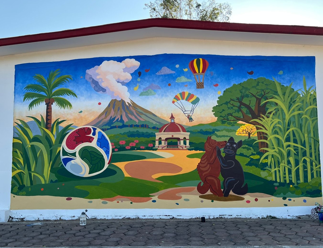 MURAL EN UNIDAD DEPORTIVA DE CUAUHTÉMOC