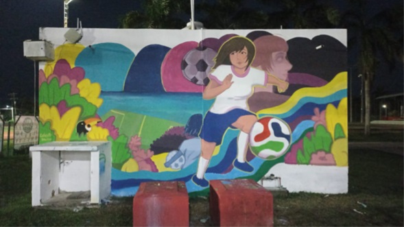 MURAL H. CUERPO DE BOMBEROS, UNIDAD DEPORTIVA SERAPIO FLOTA MASS
