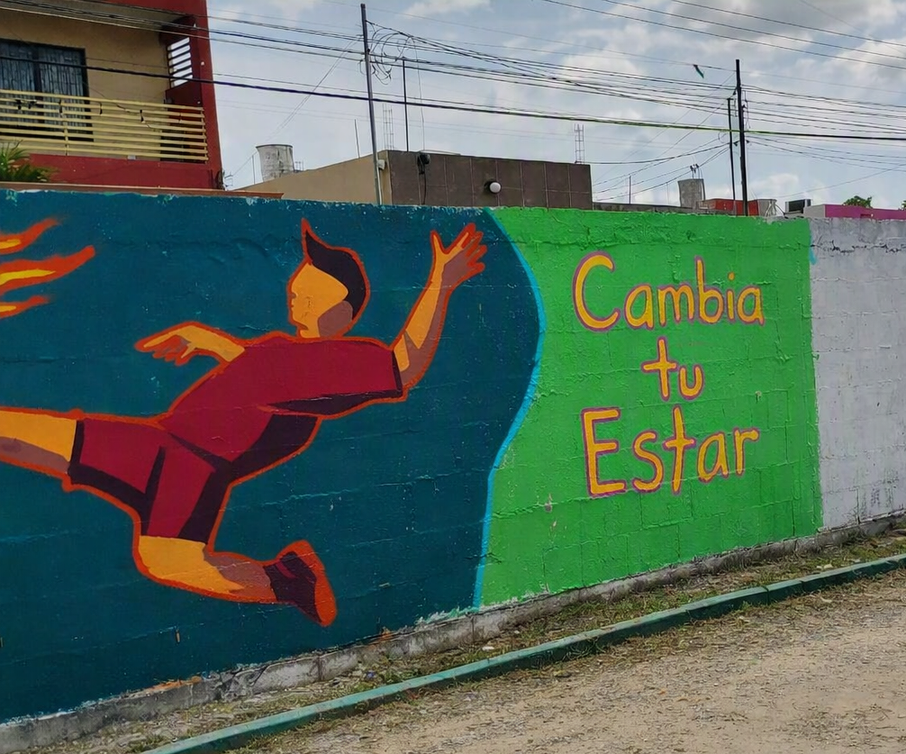MURAL UNIDAD DEPORTIVA FERNANDO NOVELO