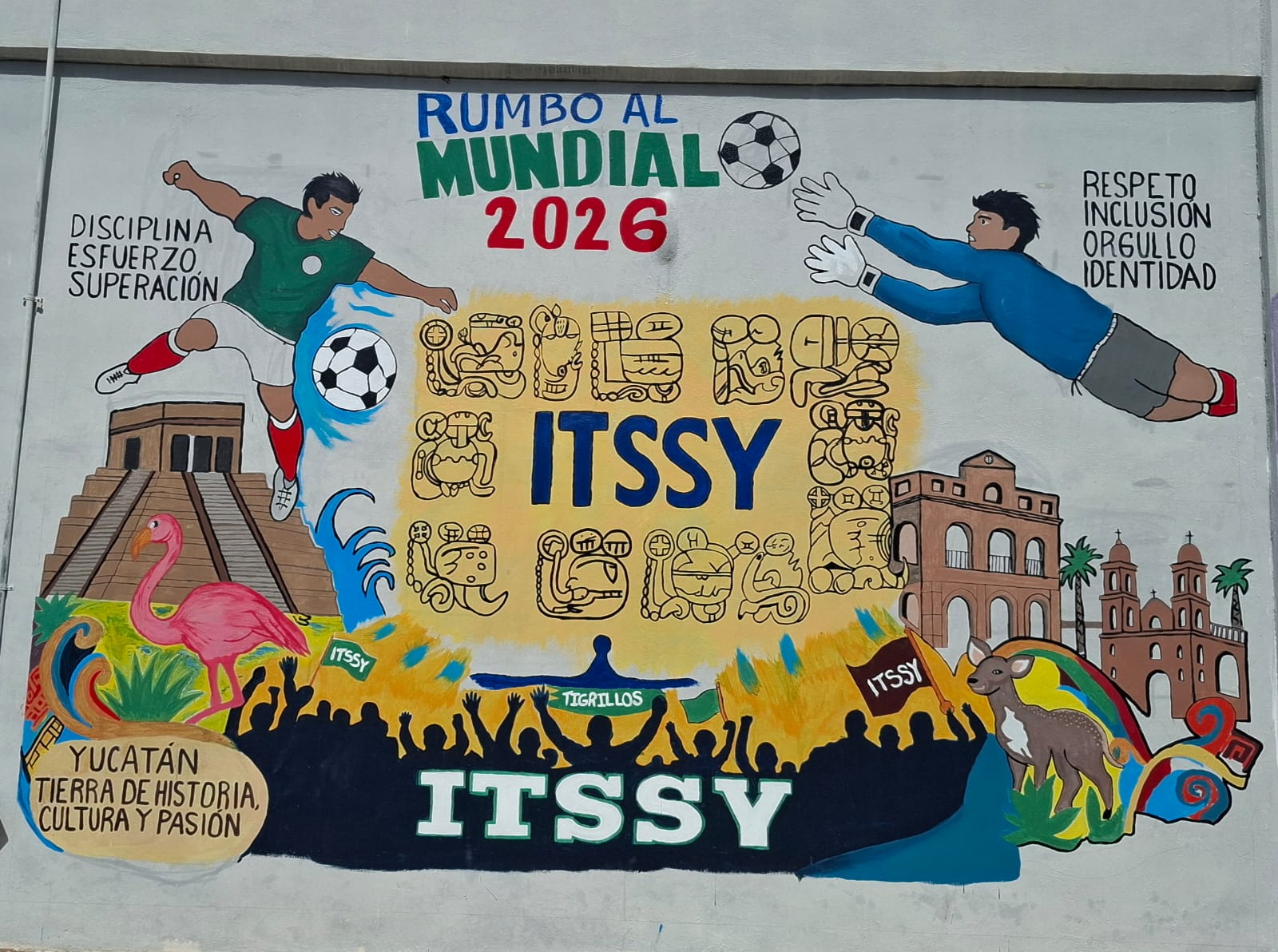 MURAL INSTITUTO TECNOLÓGICO SUPERIOR DEL SUR DE YUCATÁN OXKUTZCAB
