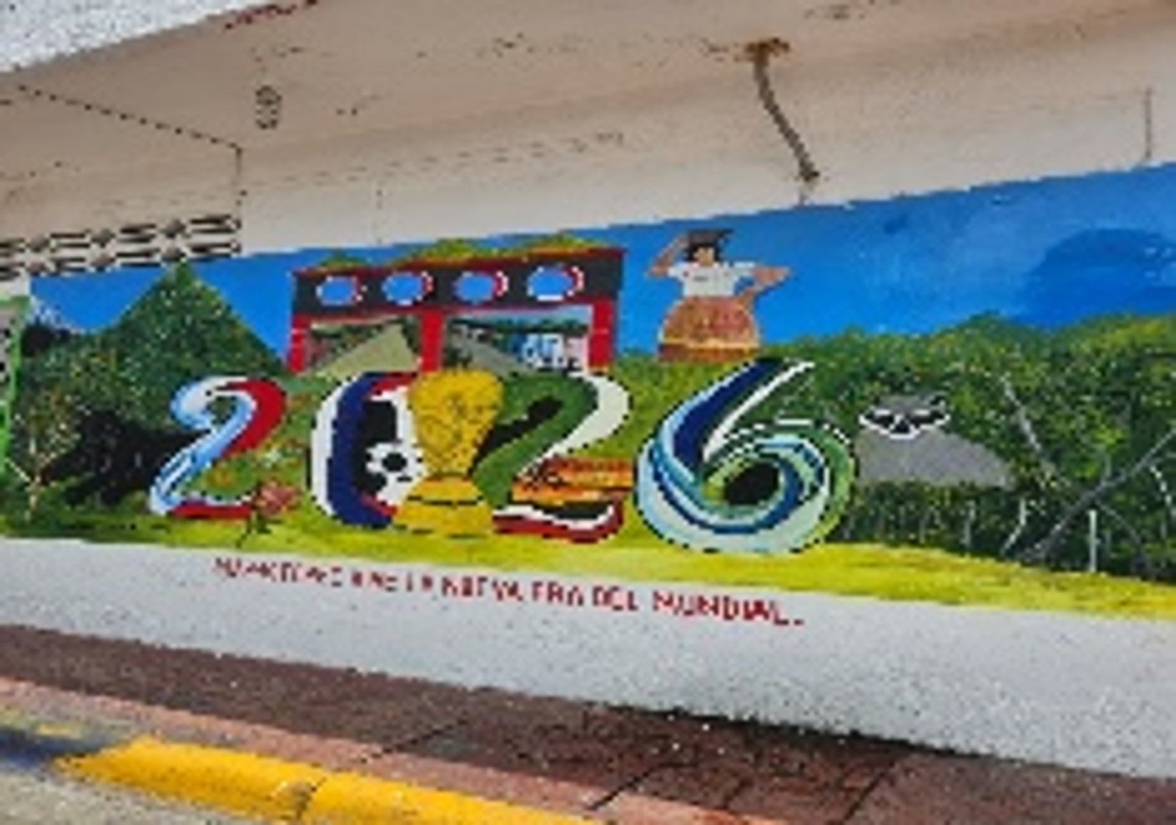 MURAL ALUSIVO AL MUNDIAL 2026