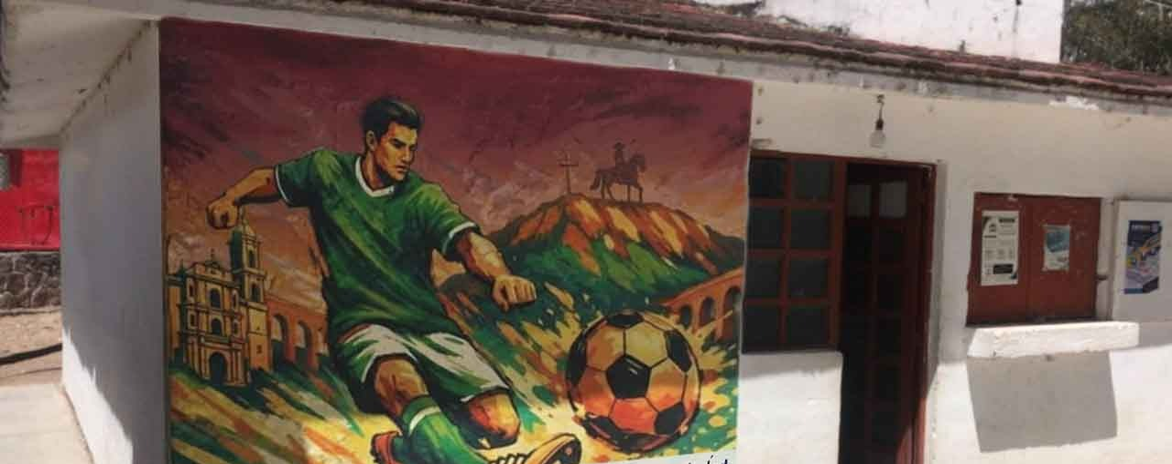 MURAL EN ACCESO UNIDAD DEPORTIVA DOMINGO GONZÁLEZ