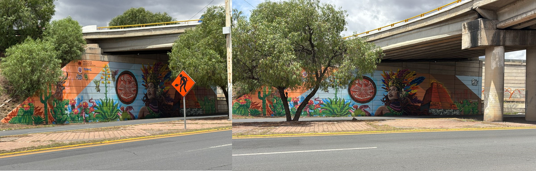 MURAL EN LA CABECERA MUNICIPAL DE GUADALUPE