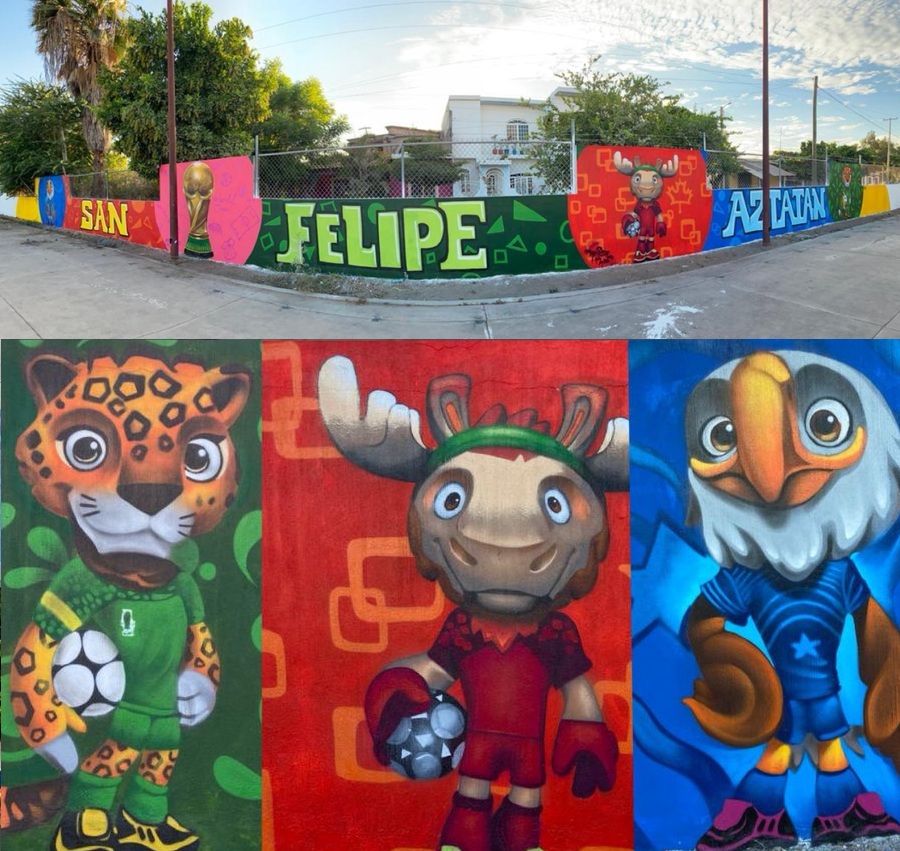 MURAL EN LA LOCALIDAD SAN FELIPE AZTATÁN