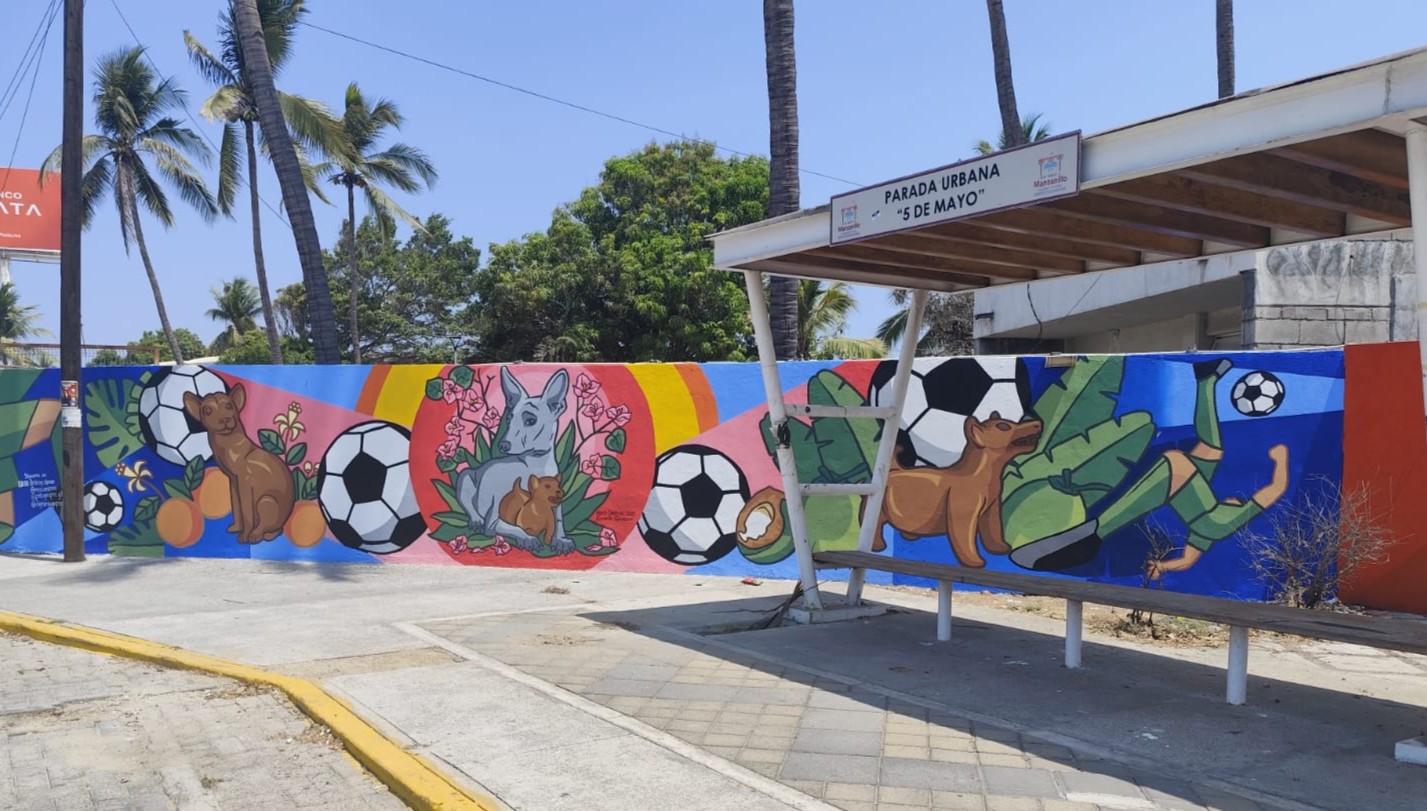 MURAL EN UNIDAD 5 DE MAYO