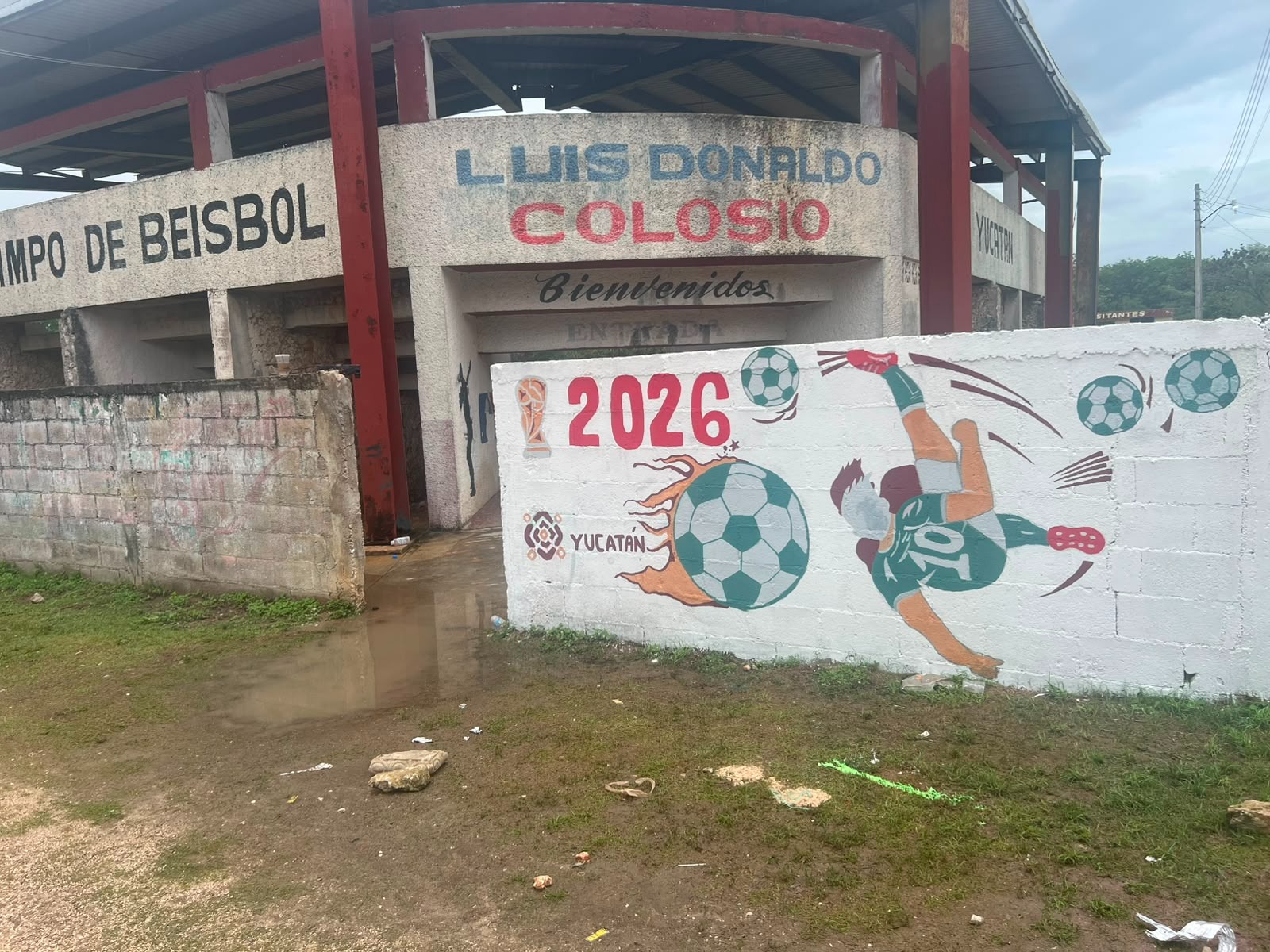 MURAL CAMPO DE BÉISBOL LUIS DONALDO COLOSIO TEKOM